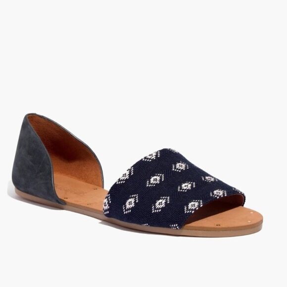 Madewell Blue Thea Diamond Stitch SandalsStyle E9216 - Picture 12 of 12